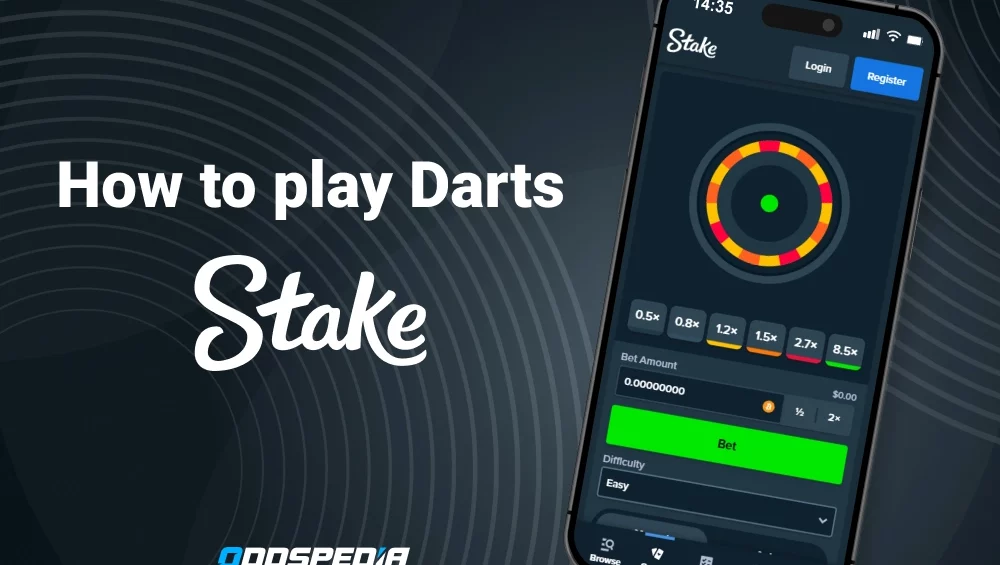 Interface de Stake Darts Global sur mobile