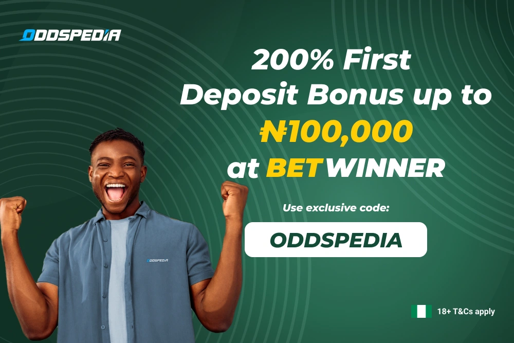 Hombre interactuando con la interfaz de Betwinner en un dispositivo móvil