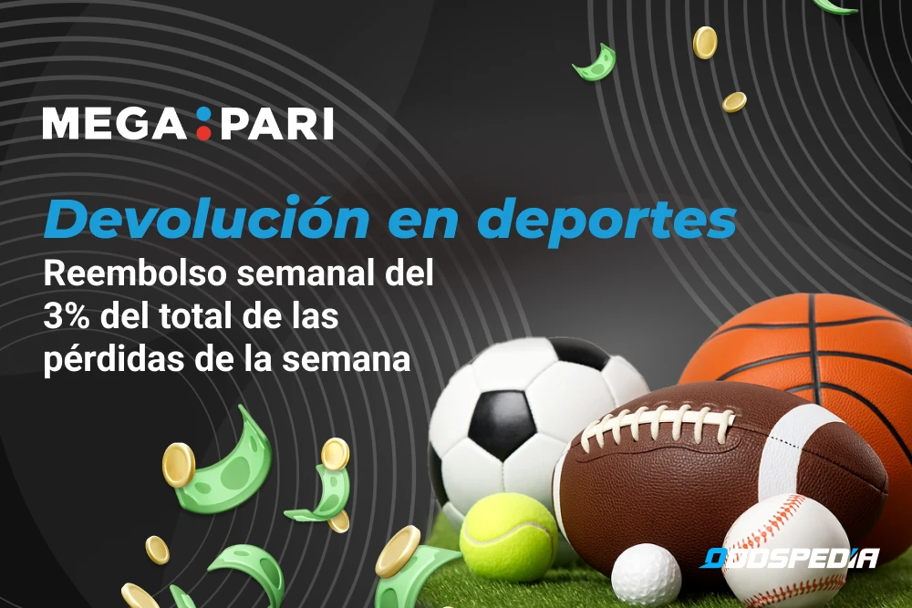 Devolución en deportes en Megapari Perú