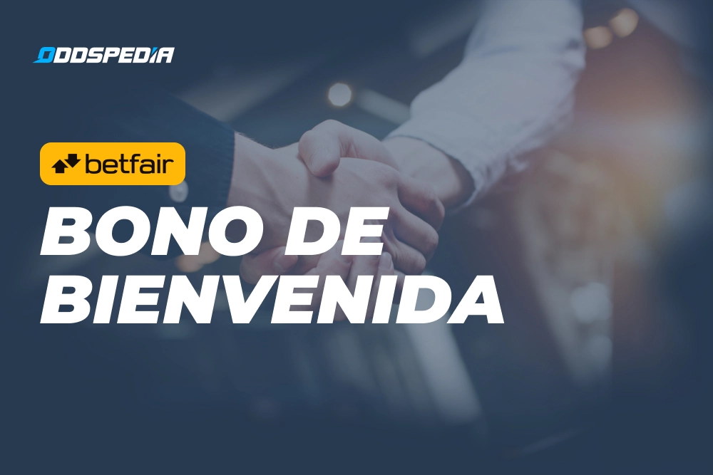 Interfaz del bono de bienvenida de Betfair mostrando depósito y bonificación