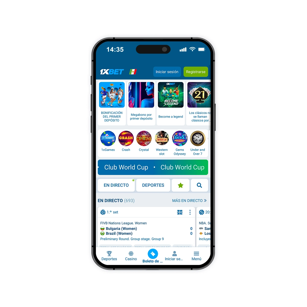 Registrarse en 1xBet: Paso 1