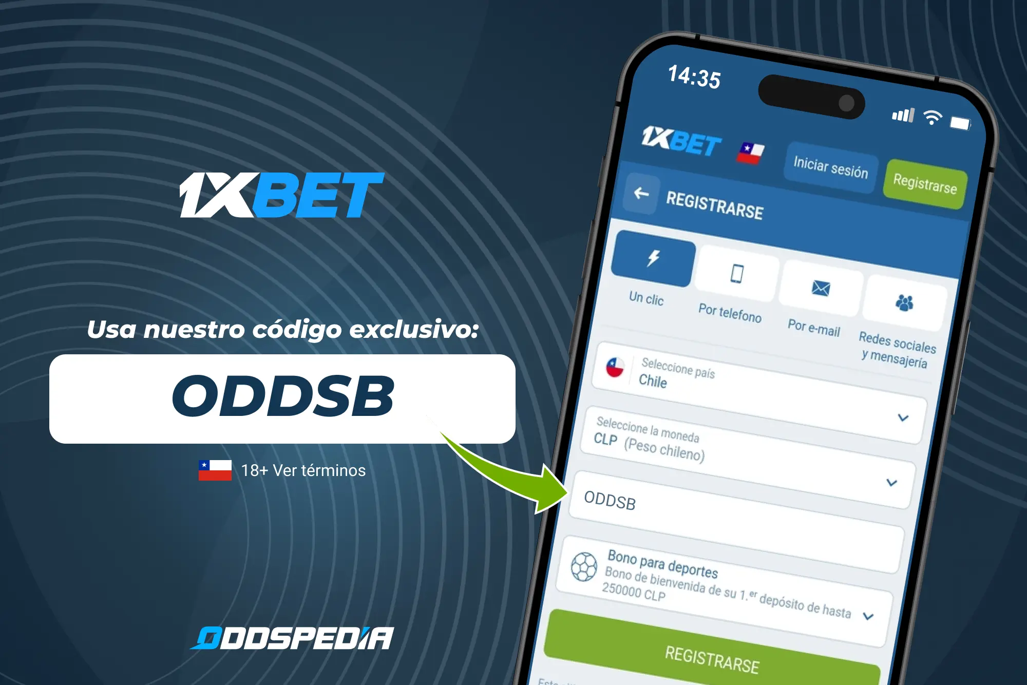 código promocional 1xBet Chile