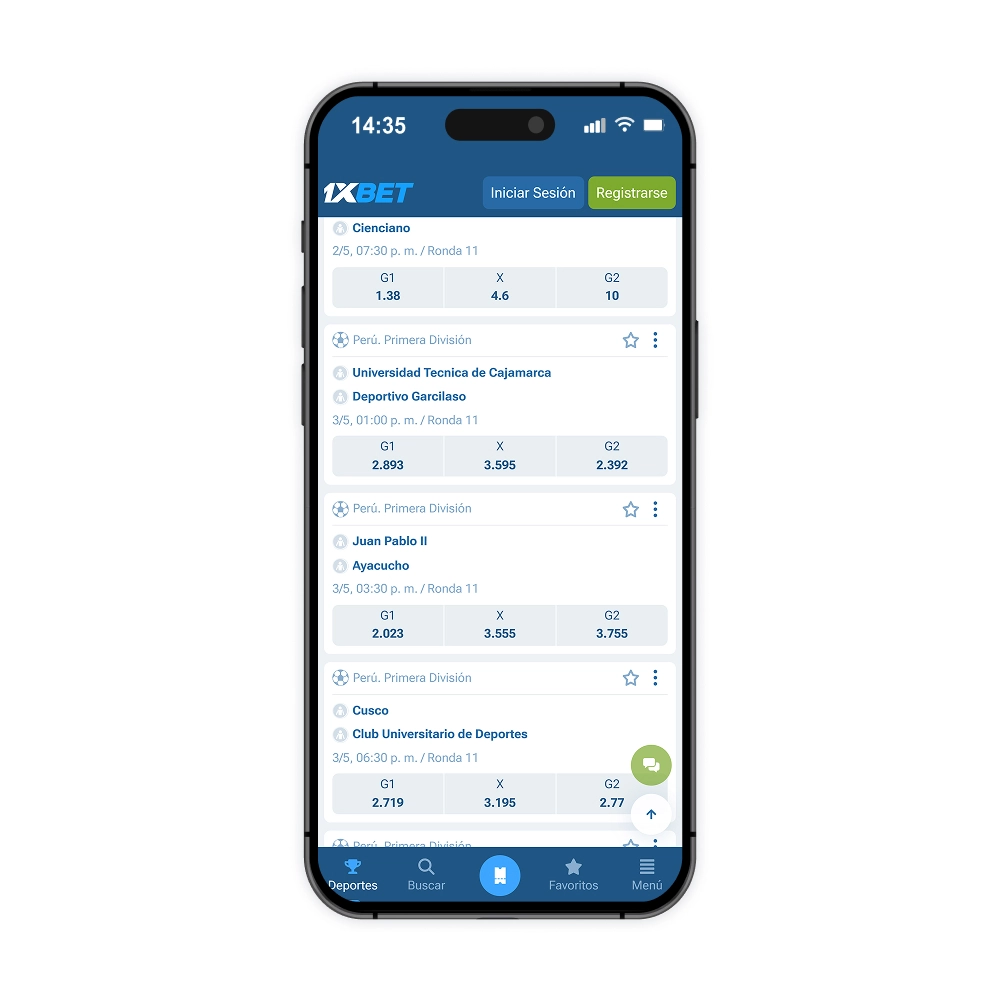 Código promocional de 1xBet Perú
