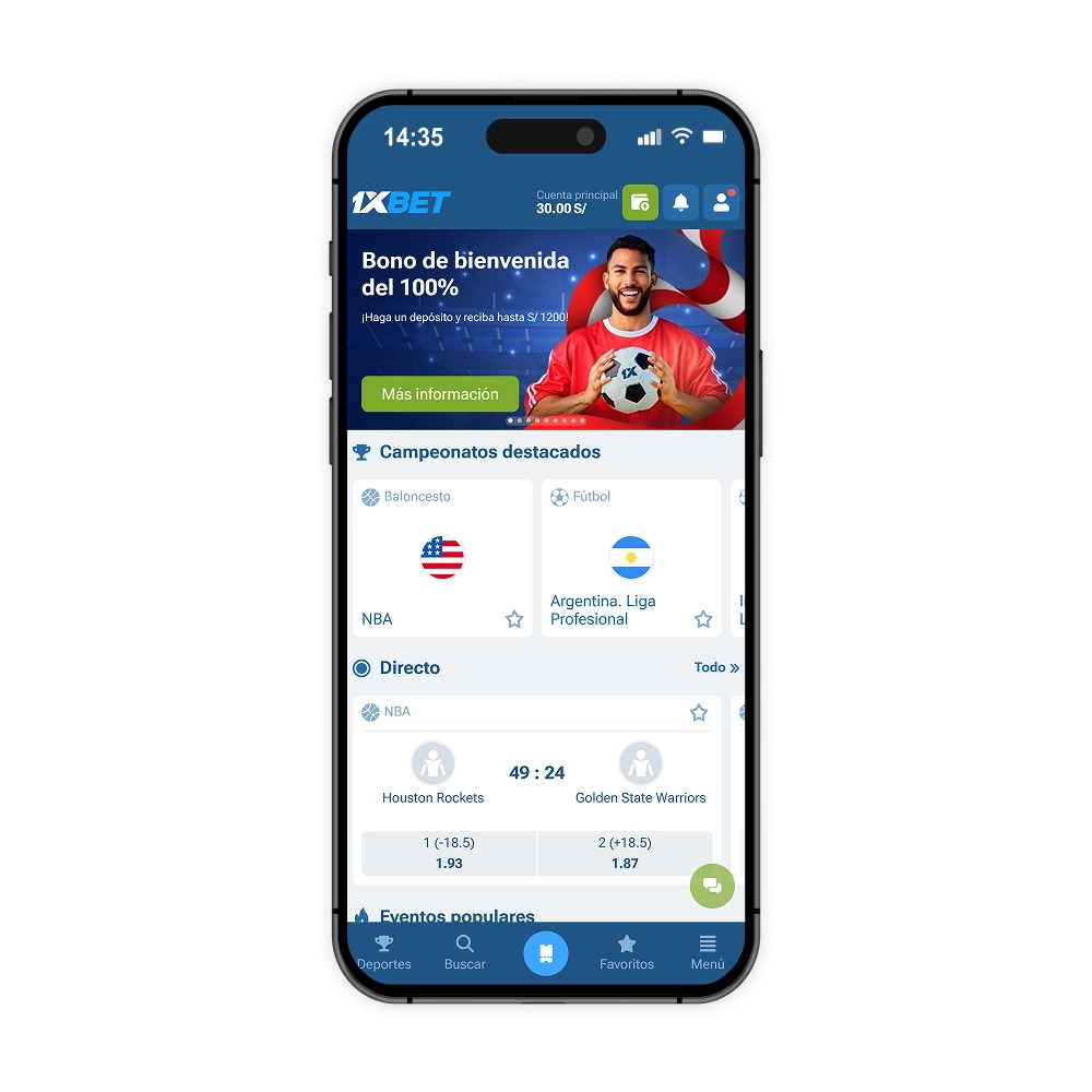 Código promocional de 1xBet Perú