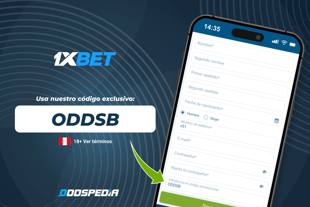 Código promocional 1xBet Perú