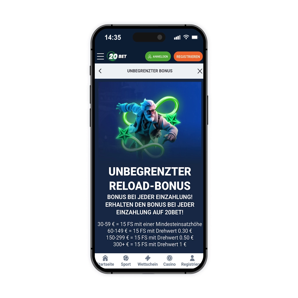 20bet Aktionscode für Spieler aus Deutschland: Ein Review