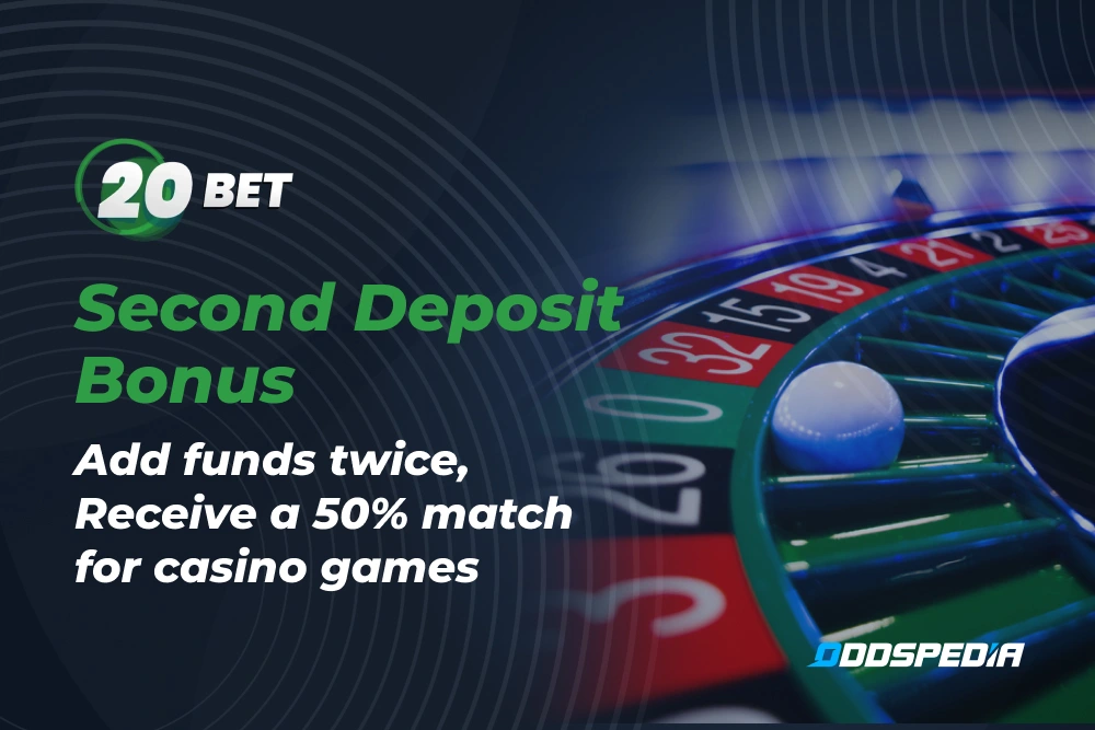The Second Deposit Bonus at 20Bet India.
