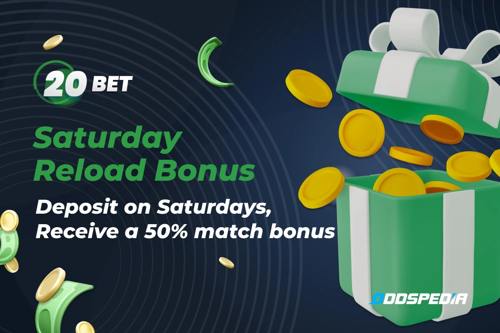 The Saturday Reload Bonus at 20Bet India.