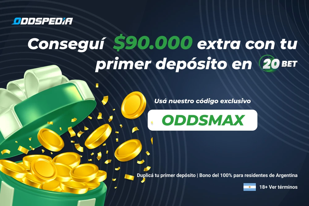 Código promocional 20Bet Argentina