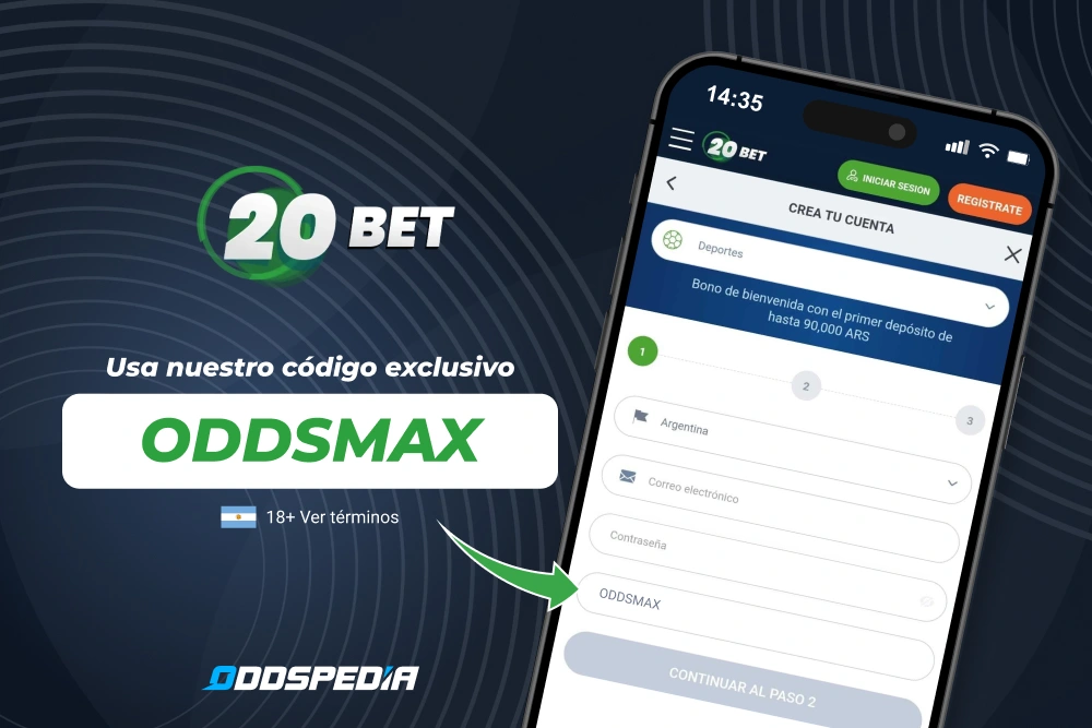 Código promocional 20Bet Argentina
