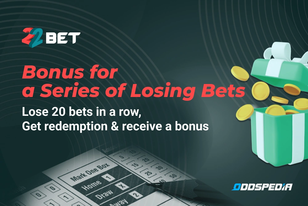 The 22Bet India Bonus for a Series of Losing Bets.