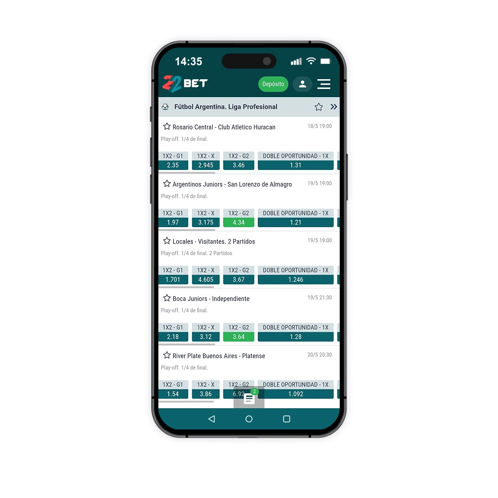 Código promocional 22Bet Argentina
