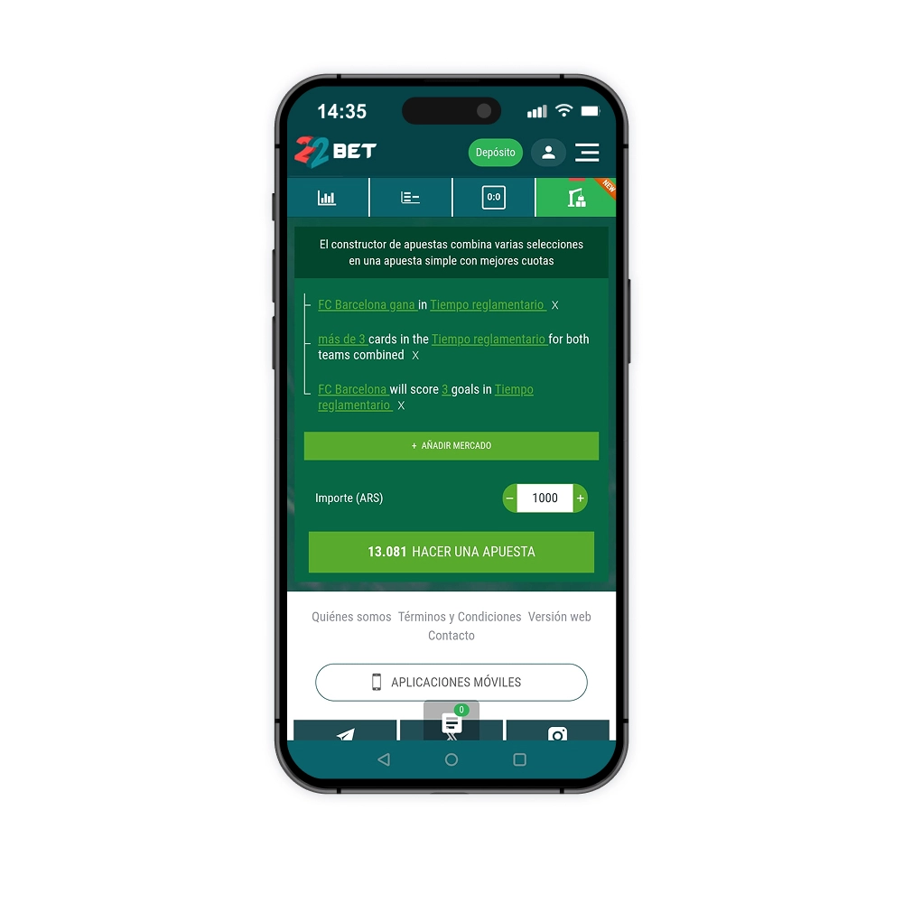 Código promocional 22Bet Argentina