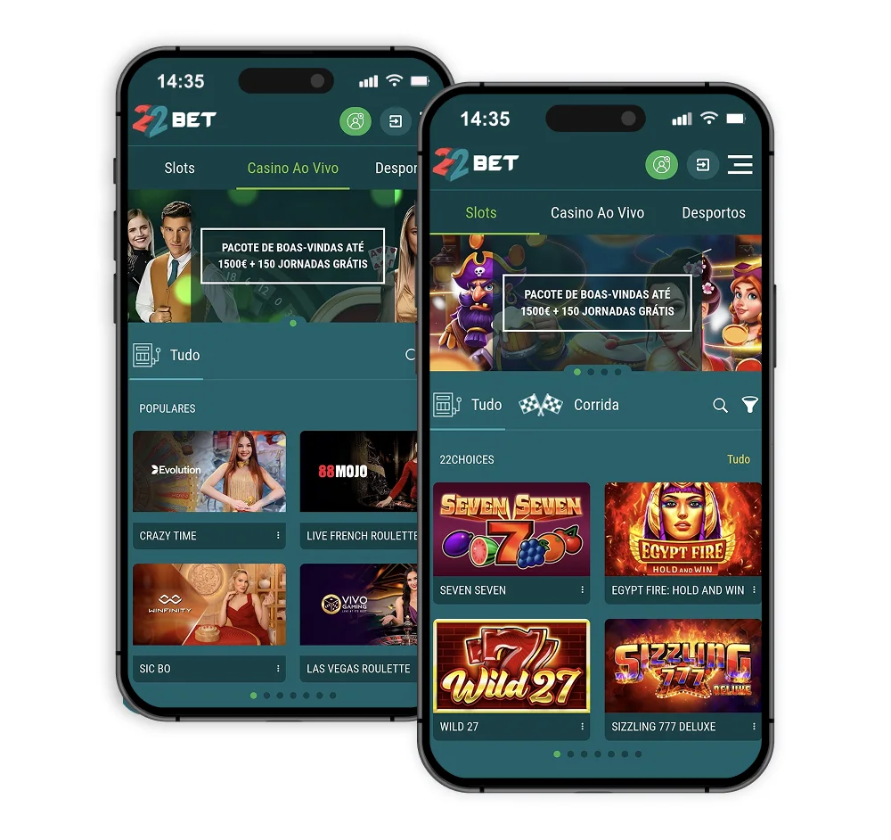 22bet Casino bónus de boas-vindas