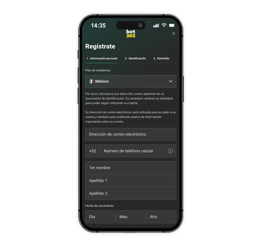Código de bono bet365 México
