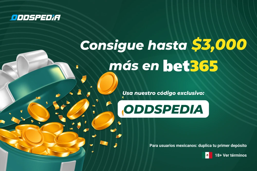 Código de bono bet365 México