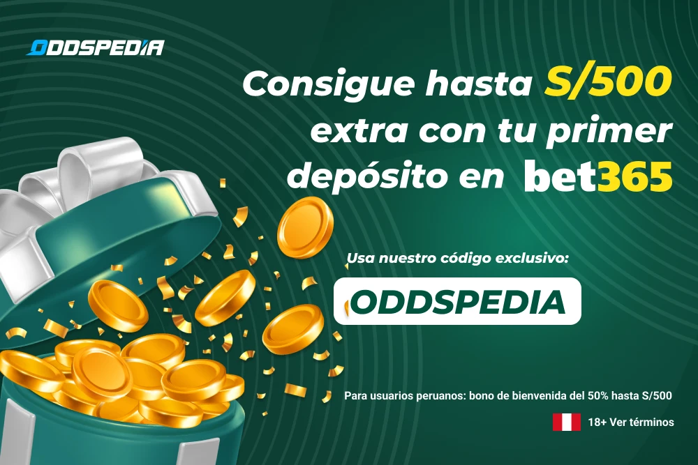 Código de bono bet365 Perú