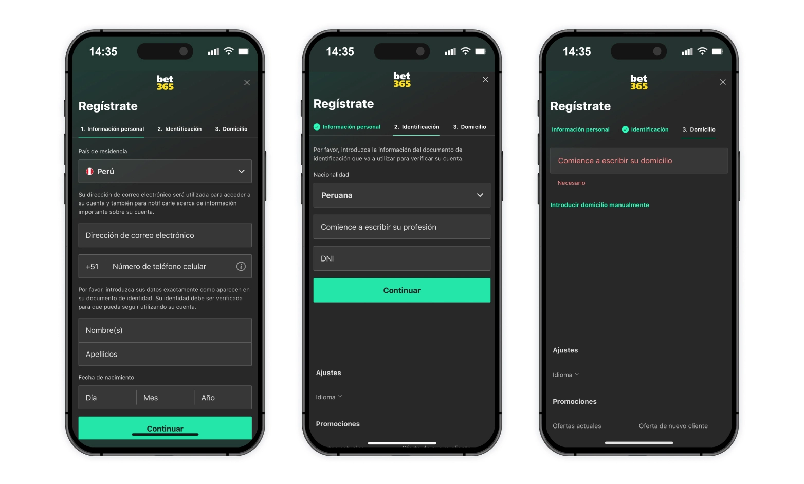 Código de bono bet365 Perú
