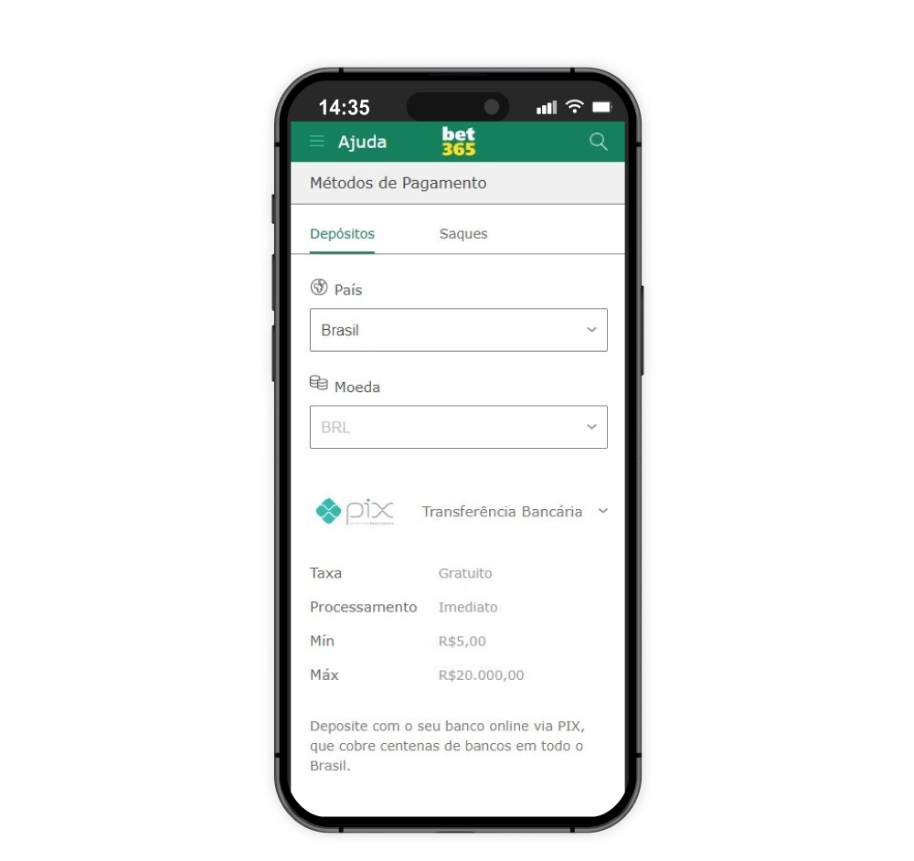 Interfața Bet365