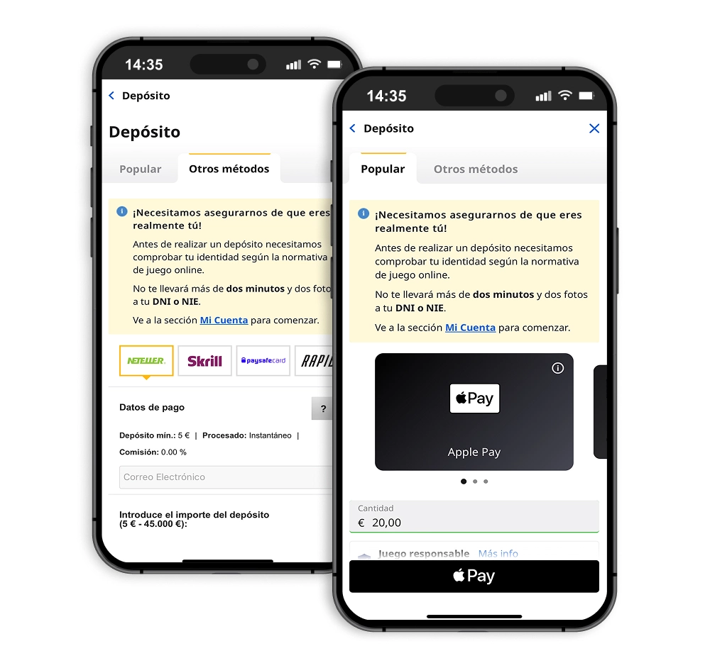 Pantalla de bonos Betfair