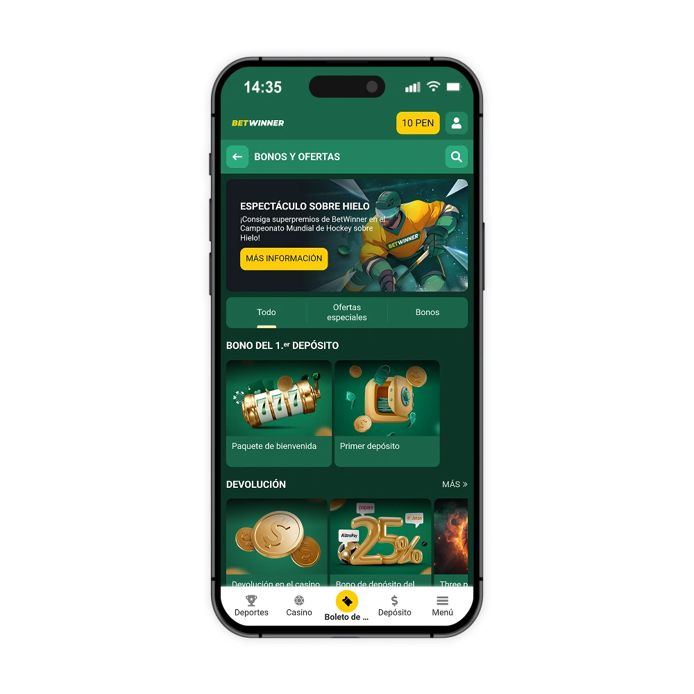 Código promocional BetWinner Perú