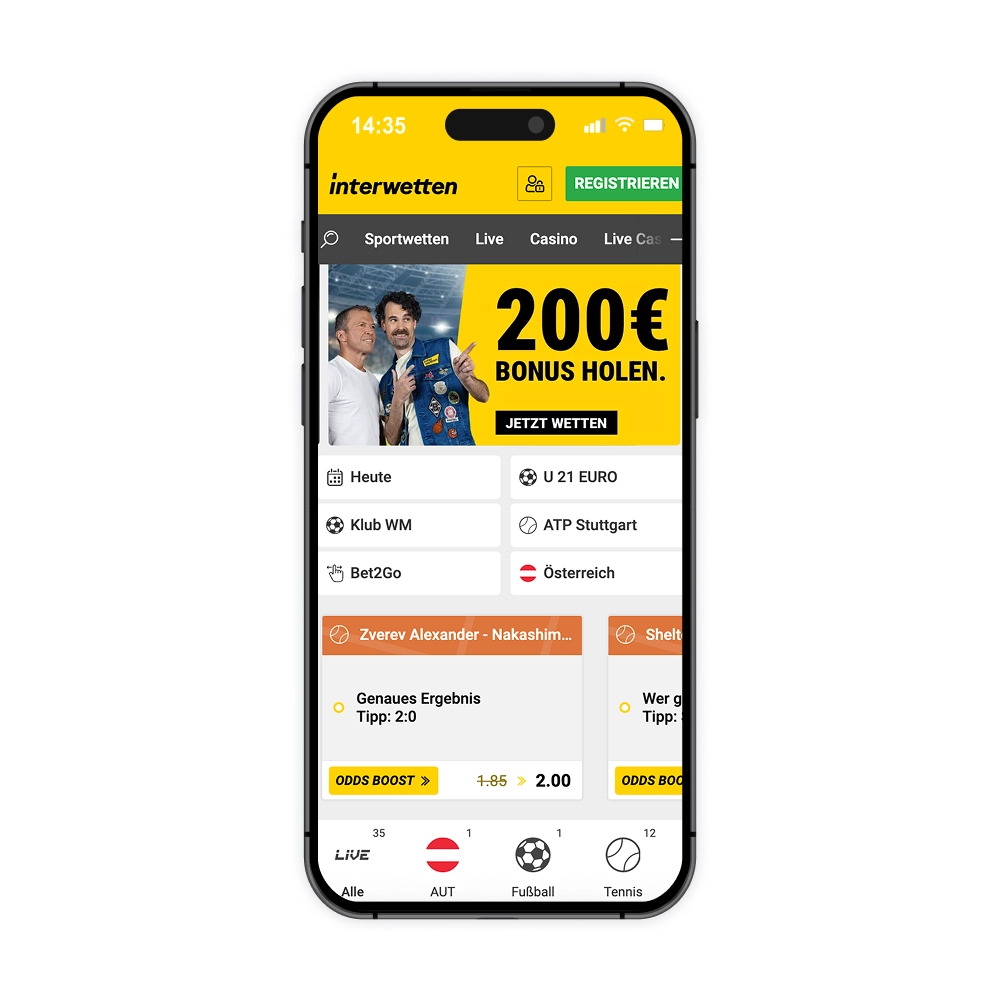 Interwetten Startseite