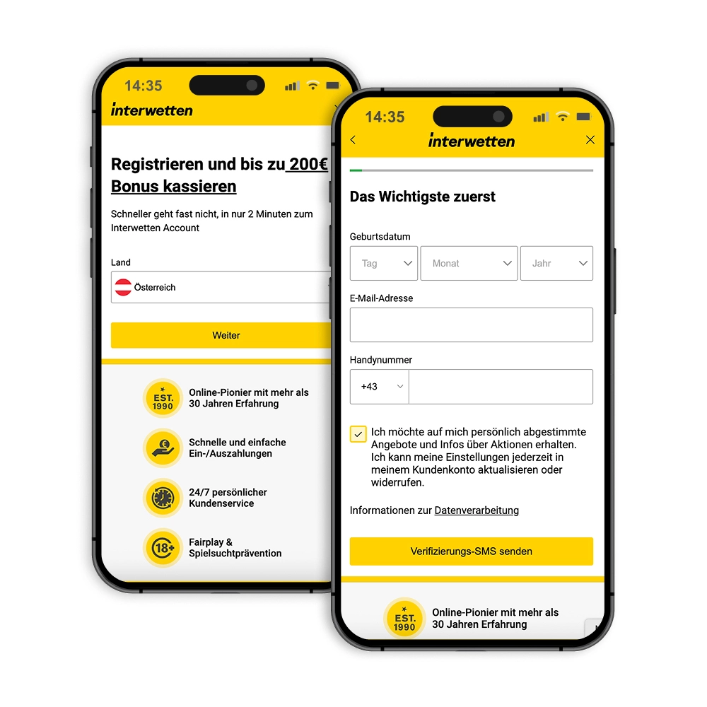 Interwetten Anmeldung
