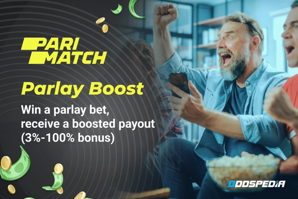The Parimatch Parlay Boost promotion unlocks bigger payouts.