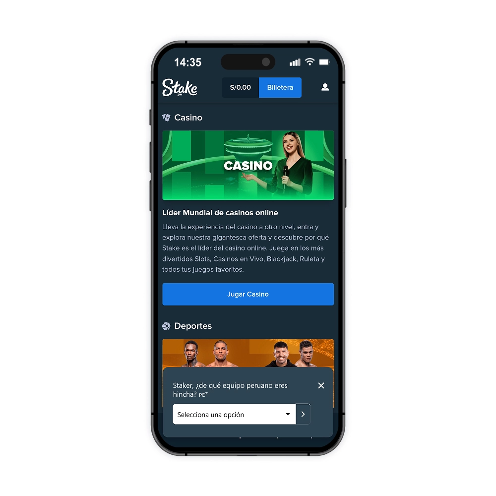 Código promocional Stake Perú