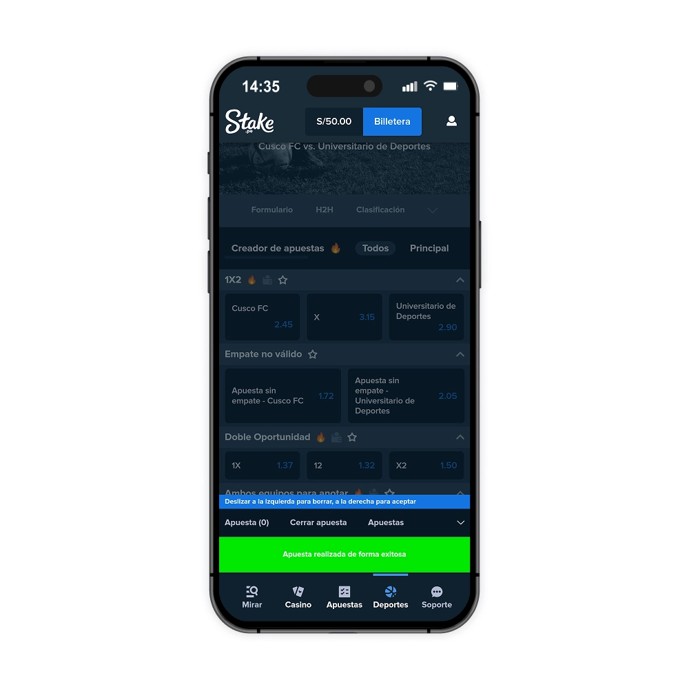 Código promocional de Stake Perú